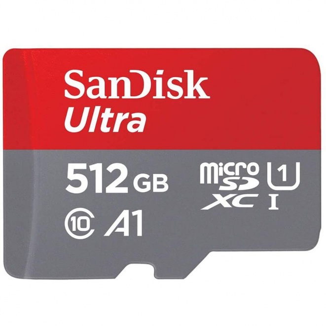 SanDisk Ultra MicroSDXC Card 120MB/s Class 10 UHS-I with Adapter - 512GB